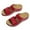 Red, variant on Utoimkio Flat Sandals for Women Summer Summer Ladies Fish Mouth Sandals Casual Footwear Casual Roman Slippers