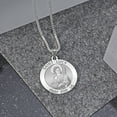 thumbnail image 5 of Picturesongold.Com Saint Lucy Religious Medal Necklace Pendants - 3/4 inch Size of a Nickel -Sterling Silver, 5 of 6