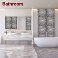 thumbnail image 7 of Uxcell 10Pcs Peel and Stick Marble Tiles, Waterproof Wall Panel Backsplash, 12"x12" Peel and Stick Shower Tiles for Bathroom, Slate Gray Design, 7 of 7