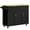 Black, variant on HOMCOM Kitchen Island on Wheels, Kitchen Cart w/ Drawers, Storage Cabinets
