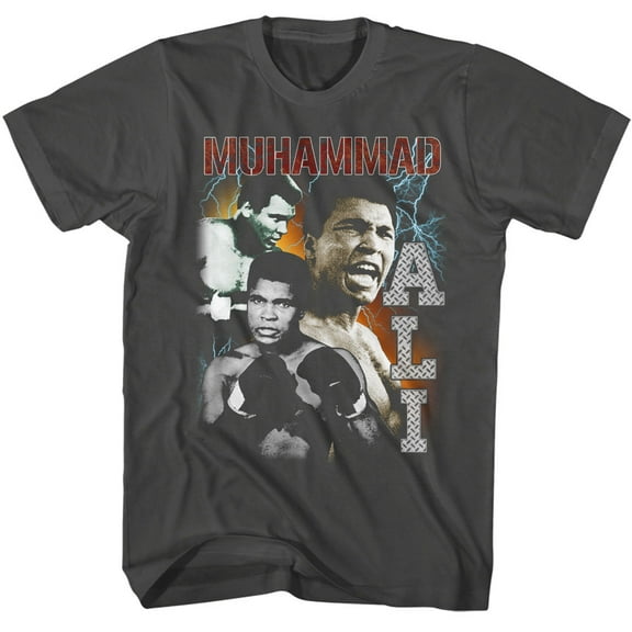 Muhammad Ali Lightning Collage Smoke T-shirt 2XL