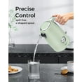 thumbnail image 3 of LONGDEEM Electric Tea Kettle, 1.7L/1500W, Thermometer, Auto Shut-Off, Boil-Dry Protection, Green, 3 of 8