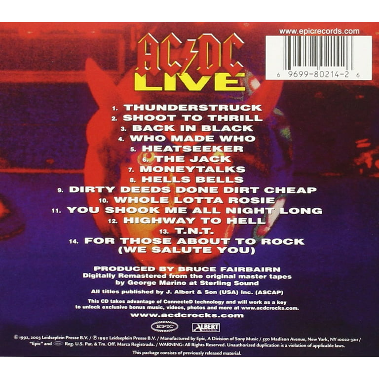 AC/DC Live - CD - Walmart.com