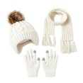 thumbnail image 5 of Little/Big Kids Winter Casual Hat Toddler Scarf and Glove Set with Knit Winter Hat, 5 of 6