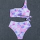 thumbnail image 4 of Bikini de dos piezas con un hombro Nikou anudado rosa M, 4 of 6