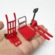 thumbnail image 2 of Miniature Dollhouse Accessories Platform Trolley Fork Lift Hand Cart Set Doll House Scene Ornament Mini Flat Cart Pallet Truck Dolly Sack Truck Simula, 2 of 5