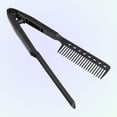 thumbnail image 7 of Unique Bargains Hair Straightening Comb Heat Resistance Home Straightener Hair Styling Comb ABS Black, 7 of 7