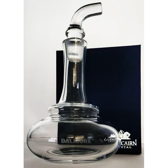 Dalmore Scotch Whisky Glencairn Lead-Free Crystal Pot Still Decanter
