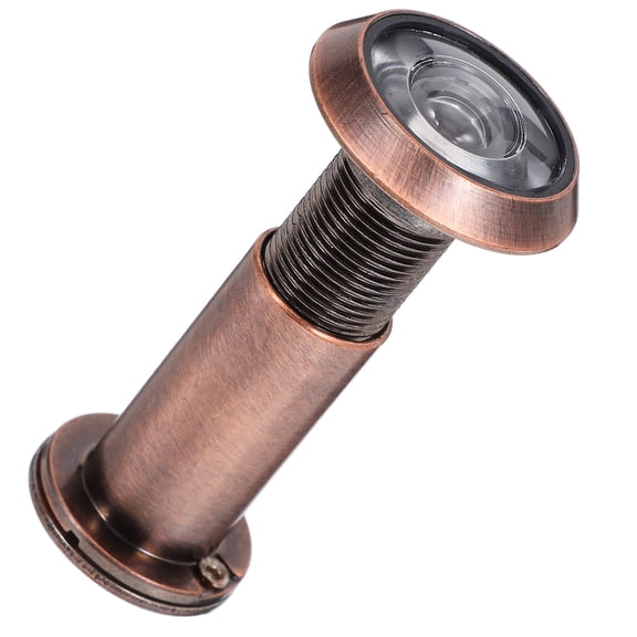 HOOWIFFY Red Bronze Door Peephole Viewer Glass For Hotel Door 1Pack