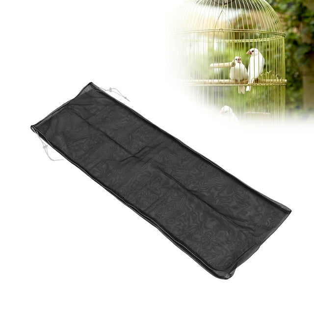 Catcher Guard Net Cover, Adjustable Stretchy Soft Universal Washable Birdcage Nylon Mesh Guard For Parrots Parakeet Macaw Cage