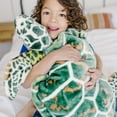 thumbnail image 3 of Melissa & Doug Giant Sea Turtle - Lifelike Stuffed Animal (nearly 3 feet long), 3 of 10
