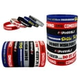 thumbnail image 3 of 12-Pack Inspirational Silicone Wristbands | "IMPOSSIBLE" "BELIEVE IN YOURSELF" Motivational Bracelets | Team Sports, Student Rewards, Gym Gift Set, 3 of 10