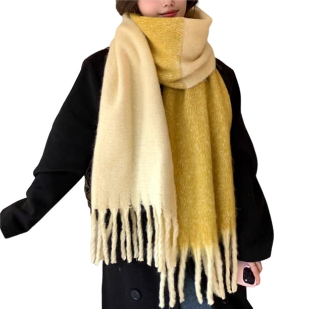 Bufanda cálida de invierno for mujer, chal largo, bufandas grandes, bufandas gruesas for clima frío, bufandas grandes y gruesas de gran tamaño.