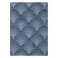 thumbnail image 3 of Yesurprise 8x10 Washable Area Rugs, Modern Lines Print, Non-Shedding, Stain-Resistant, Navy Blue, 8ft*10ft (244cm*305cm), 3 of 7