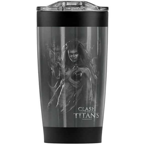 Clash Of The Titans Medusa Stainless Steel Tumbler 20 oz Coffee Travel Mug/Cup, Vacuum Insulated & Double Wall with Leakproof Sliding Lid | Great for Hot Drinks and Cold Beverages