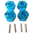 thumbnail image 1 of Vogacara Soporte hexagonal de rueda fuerte de aleación de aluminio para 1/18 Wltoys A959 A979 A969 959B 969B 979B RC pieza de coche accesorios Kits de construcción modelo Azul, 1 of 6