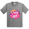 thumbnail image 3 of Inktastic Artist I Love Art Youth T-Shirt, 3 of 5