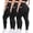 Black/Black/Black, variant on 3 Pack Plus Size Leggings with Pockets for Women - High Waisted Tummy Cool Spandex Soft Black Workout Yoga Pants