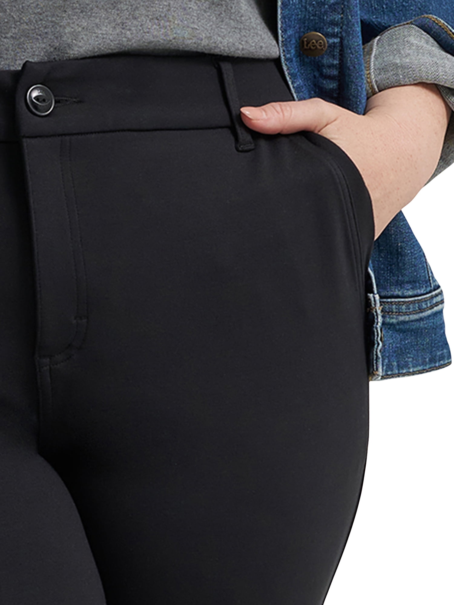 Lee® Women's Plus Regular Fit Straight Knit Pant, Sizes 14-26