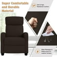 thumbnail image 6 of CL.HPAHKL Recliner Chair, Adult High-Density Sponge Cushion and PU Leather Reclining Chair for Living Room, Bedroom, Home Office, 6 of 7