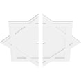 thumbnail image 2 of 38"OD x 2"ID x 21"C x 1"P Axel Architectural Grade PVC Contemporary Ceiling Medallion, Two Piece, 2 of 11