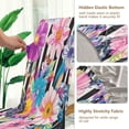 thumbnail image 4 of BZSMCE Chairs Slipcovers Dining Chair Covers Bold Floral Stripes Creative Pattern, 4 of 7