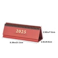 thumbnail image 3 of Ganfancp 2025 Mini Calendario de Escritorio Horizontal Color Sólido Planificador Diario de Oficina Libro de Autodisciplina Ornamento de Escritorio Ofertas Del Día 1* Calendario, 3 of 7