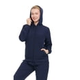 thumbnail image 5 of Women's Zip-Up Hoodie Scrub Jacket – Lightweight Hooded Workwear For Nurse,4-Way Stretch,Clinical, Jacket With Hood, 5 of 6
