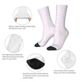 thumbnail image 4 of Honeii Kawaii Cat Paw Print Adult Socks,Crew Socks,Casual Calf Socks,Daily Wear Socks for Men & Women, Perfect for Sports, Casual and Everyday Use, 4 of 6