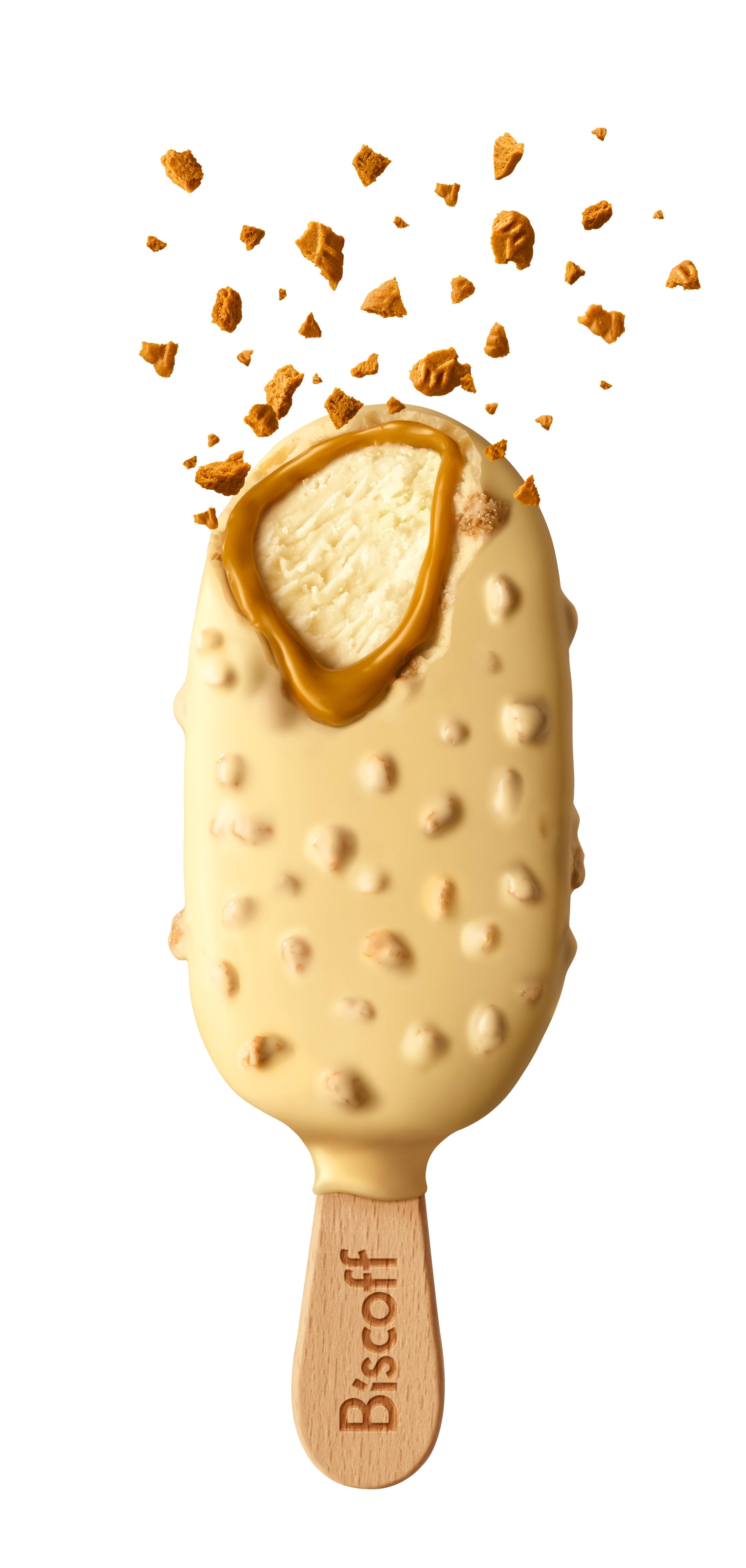 Biscoff Ice Cream Bars, Double Dipped in Cookie Butter and Belgian White Chocolate, 3 CT