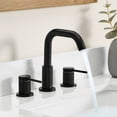 thumbnail image 3 of Versace 8. in Widespread 2-Handle Brass Bathroom Faucet in Matte Black, 3 of 15