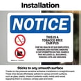 thumbnail image 3 of (2 Pack) This Is A Tobacco Free Campus Sign, 3 of 7