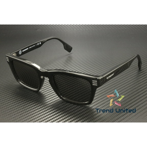 BURBERRY BE4403 300187 Black Dark Grey 51 mm Men's Sunglasses