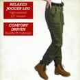 thumbnail image 2 of Dickies Womens Cargo Pants Stretchy Twill High Rise Cargo Joggers Casual & Utility Work Pants for Women, 2 of 7