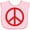 AD-Pink, variant on Inktastic Fun Red Peace Sign Boys or Girls Baby Bib
