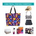 thumbnail image 6 of Honeii Cute Flat Hand Drawn Fishes Print Tote Bag for Women, Foldable Tote Bag Large Shoulder Bag Top Handle Handbag for Travel, Work, 6 of 8
