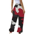 thumbnail image 4 of JJHGVB Camo Sweatpants Women Jogger Sweatpants Women Cargo Pants Women Pull On Trousers for Women Cute Sweatpants Work Slacks for Women Athletic Works Pants for Women Red S, 4 of 5