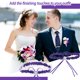 thumbnail image 5 of Qarigey 2 pack/lote Liga de boda cómoda con aplicación amplia anillo para pierna lazo para pierna nupcial diario Accesorios de disfraces Morado oscuro, 5 of 6