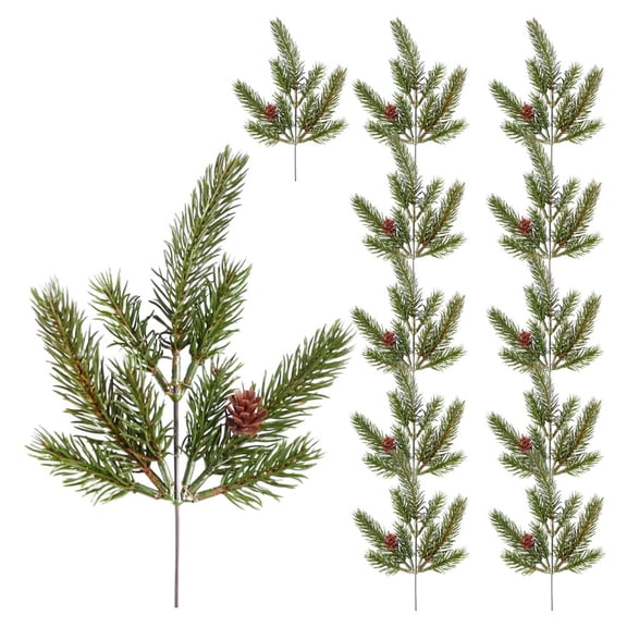 12pc Weather Resistant Pine Picks - for Christmas and Winter Decor - Factory Direct Craft