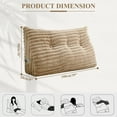 thumbnail image 2 of ANMINY Plush Headboard Pillow - 320 GSM Soft Fleece, High Elastic Pearl Cotton Filling, Versatile Sofa Backrest & Leg Pillow, Perfect Christmas/Housewarming Gift, 2 of 9