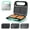 Aqua, variant on KEINVE 3-in-1 Sandwich Maker, Waffle Maker and Panini Press Grill, Electric Breakfast Station with 3 Detachable Non-Stick Plates, Cool Touch Handle with Latch, Black