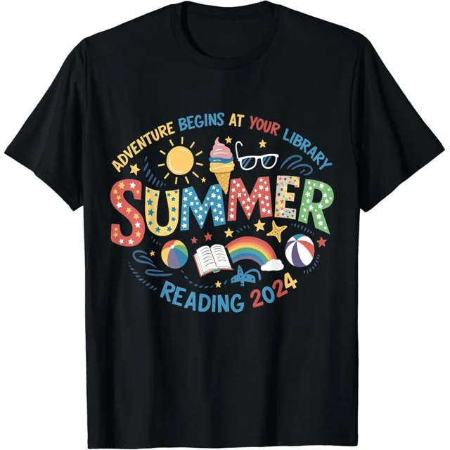 T-Shirt Unisexe Pathfinder Summer Reading Adventure Begins at Library H43241, jusqu'à la Taille 5TG