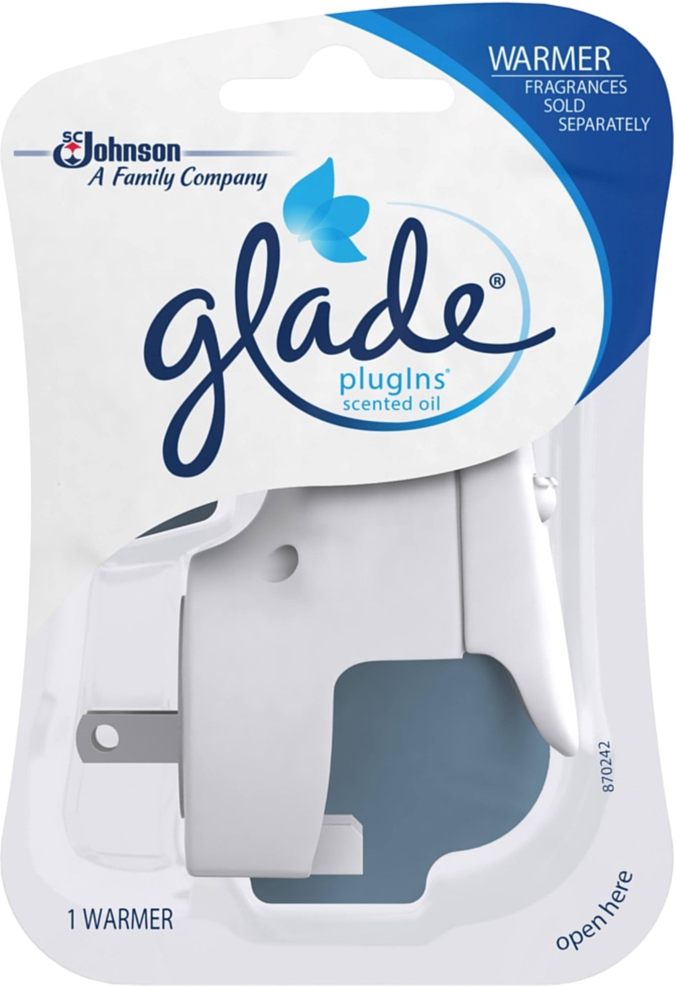 2 Pack GLADE PlugIns Scented Oil Air Freshener Warmer Base 1 ea
