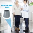 thumbnail image 6 of Quad Cane Tips 1-1/8 Inch, 4 Pcs Replacement Foot for Standing Stick Women Men Seniors, Gray(Style 1), 6 of 6