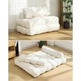 thumbnail image 3 of 3-in-1 Portable Folding Sofa Bed, 79" x 52" Sleeper Chair with Pillow & Back Support, Convertible Foldable Mattress for Living Room, Dorm, Apartment, Floor Lounger & Single Bed, 3 of 9
