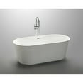 thumbnail image 5 of Vanity Art 59'' x 29.5'' Freestanding Bathtub Soaking, 5 of 5