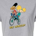 thumbnail image 3 of Hey Arnold! - Arnold and Gerald on Bike - Juniors Cropped Cotton Blend T-Shirt, 3 of 5