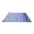 thumbnail image 2 of Ahgly Company Machine Washable Indoor Rectangle Abstract Blue Contemporary Area Rugs, 3' x 5', 2 of 4