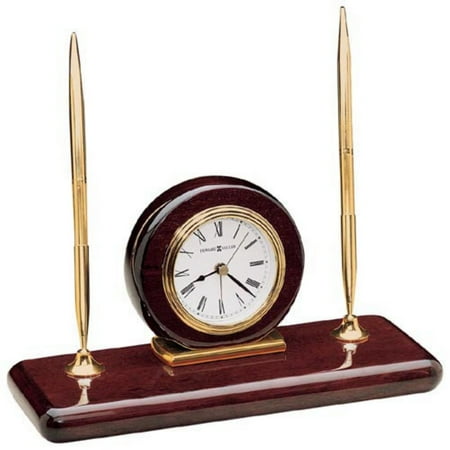 - Howard Miller Rosewood Desktop Clock Set