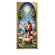 thumbnail image 2 of xihome Cubrepuertas navideño grande de polister, 90 x 200 cm, con diseño de Pap Noel., 2 of 6